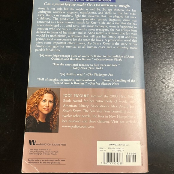 My sisters keeper by Jodi Picoult book - Picture 2 of 2